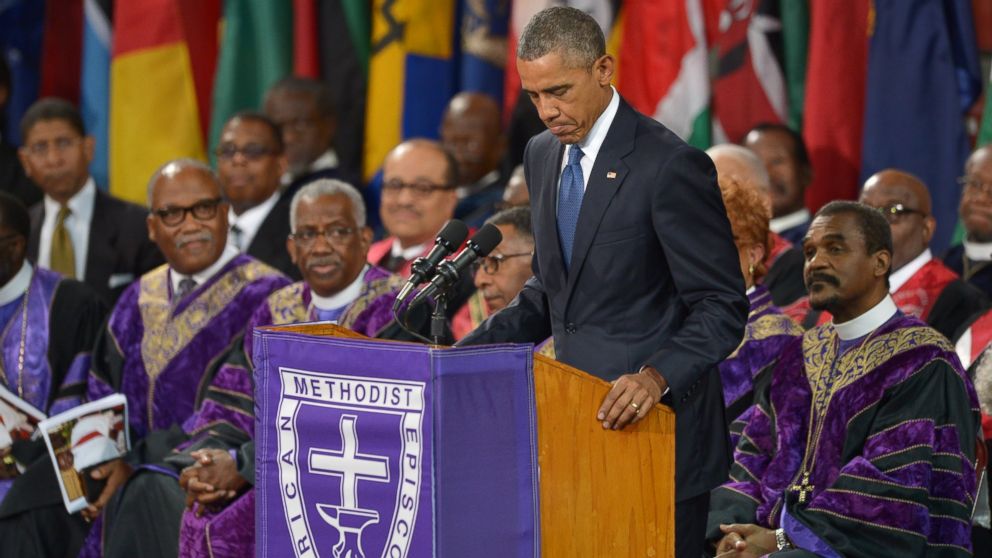 Obama eulogizes Rev