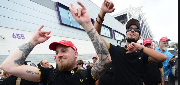 The Proud Boys immediately were thrilled at Trump's statement.