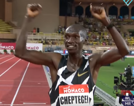 This was the 24-year-old 10,000m world champion's third world record this year
