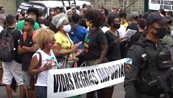 Brazilians outraged by the death of a Black man after being beaten by supermarket security guards have been protesting in major