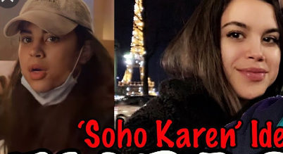 The woman dubbed SoHo Karen has been identified as Miya Ponsetto - who is believed to be a former cheerleader from California.