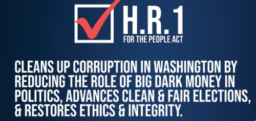 For the People Act of 2020 (HR 1), an updated version of the historic democracy reform bill the House passed in March 2019.