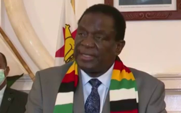 Zimbabwean President Emmerson Dambudzo Mnangagwa said Thursday that the U.S. had no right to sanction other nations in the name