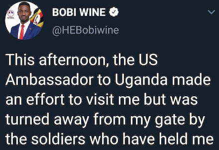 Bobi Wine tweet