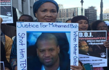 Hawa Bah, the mother of Mohamed Bah, another Black victim of the killer-cops in the NYPD