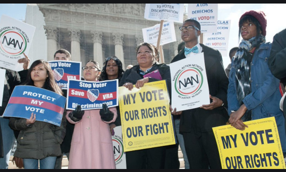 The Supreme Court takes up a court fight Tuesday over voting rights in the battleground state of Arizona