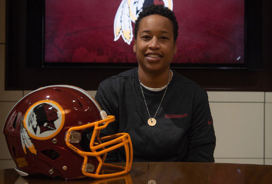 Jennifer King is making history as the first full-time Black female coach in the NFL