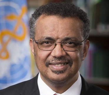 Director General of the World Health Organisation (WHO) Dr. Tedros Adhanom Ghebreyesus