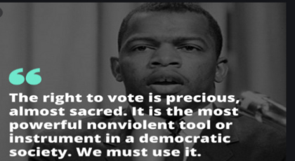 Voter Empowerment Act, legislation originally authored in the House by civil rights icon Congressman John Lewis, who passed away