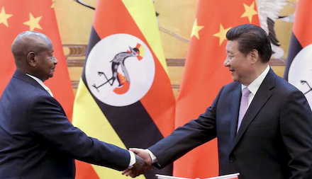 Museveni and Xi Jinping