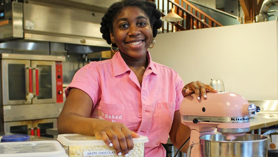 Chanice McClover-Lee, a 19-year old Black woman who is a student at Howard University, has opened her own vegan bakery called Ba