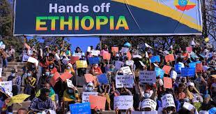 Hands Off Ethiopia rally