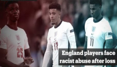 England's Football Association released a statement in the early hours of Monday morning condemning the online racist abuse of p