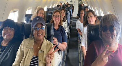 Texas Democrats announced their intention to leave the state (shown above on plane) Monday to break quorum in the Texas State Le