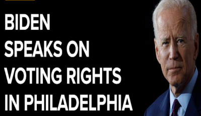 Tuesday, President Joe Biden delivered a speech on voting rights in Philadelphia’s National Constitution Center.