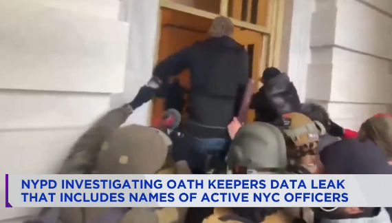 New York law enforcement officers and public officials—including at least two active members of the NYPD—to a far-right, anti-go