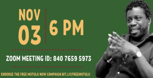 Request to support the commutation of Dr. Mutulu Shakur's prison sentence