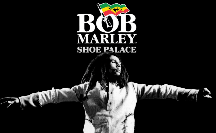 The Shoe Palace x Bob Marley collection, produced by Bravado,