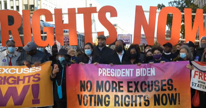 voting rights activists escalated demands for the White House to act on voting rights Wednesday