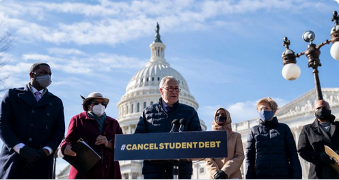 calls for President Biden to cancel $50,000 in federal student loan debt