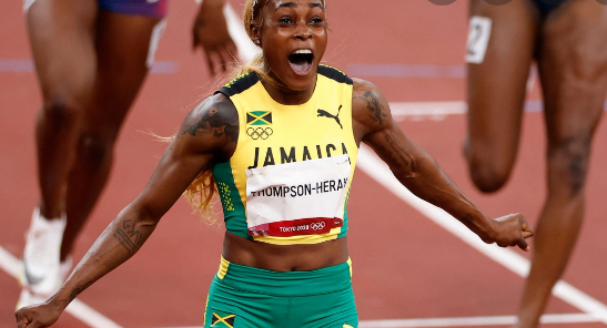 Jamaican Olympic triple gold medallist Elaine Thompson-Herah