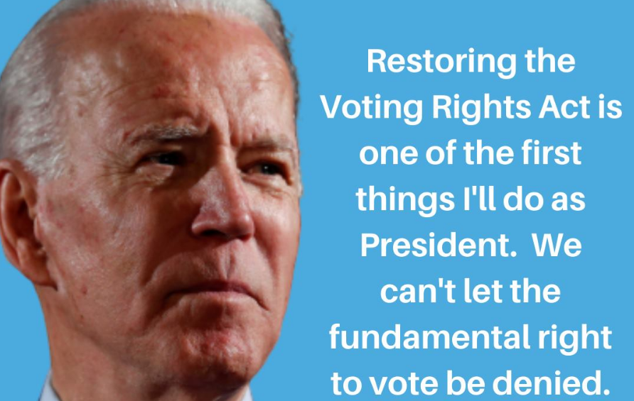President Biden has said that there is no more important domestic priority than voting rights