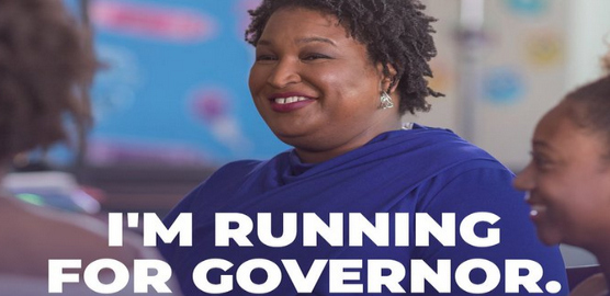 Stacey Abrams, who built her national reputation by advocating for voting rights