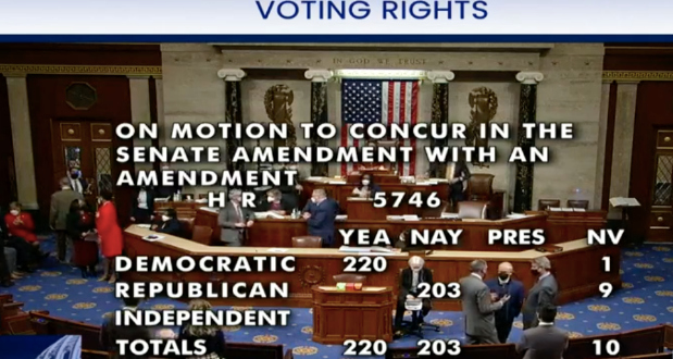 Today, the House of Representatives passed the Freedom to Vote: John R. Lewis Act in the latest bid to advance critical voting r