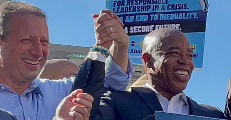 New York City Comptroller Brad Lander (above left with Mayor Eric Adams)