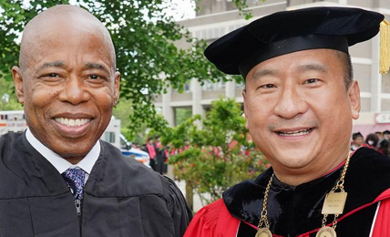Queens College held its first in-person commencement ceremony in two years on Thursday, June 2,