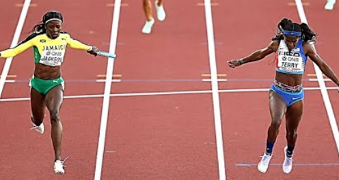 Jamaica, the queens of sprints, was dethroned by the USA in the 4x100m relay