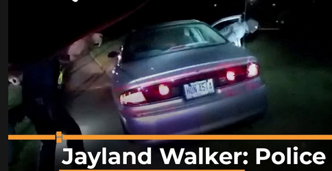 demanding justice for Jayland Walker, protections for protestors, and the demilitarization of police.