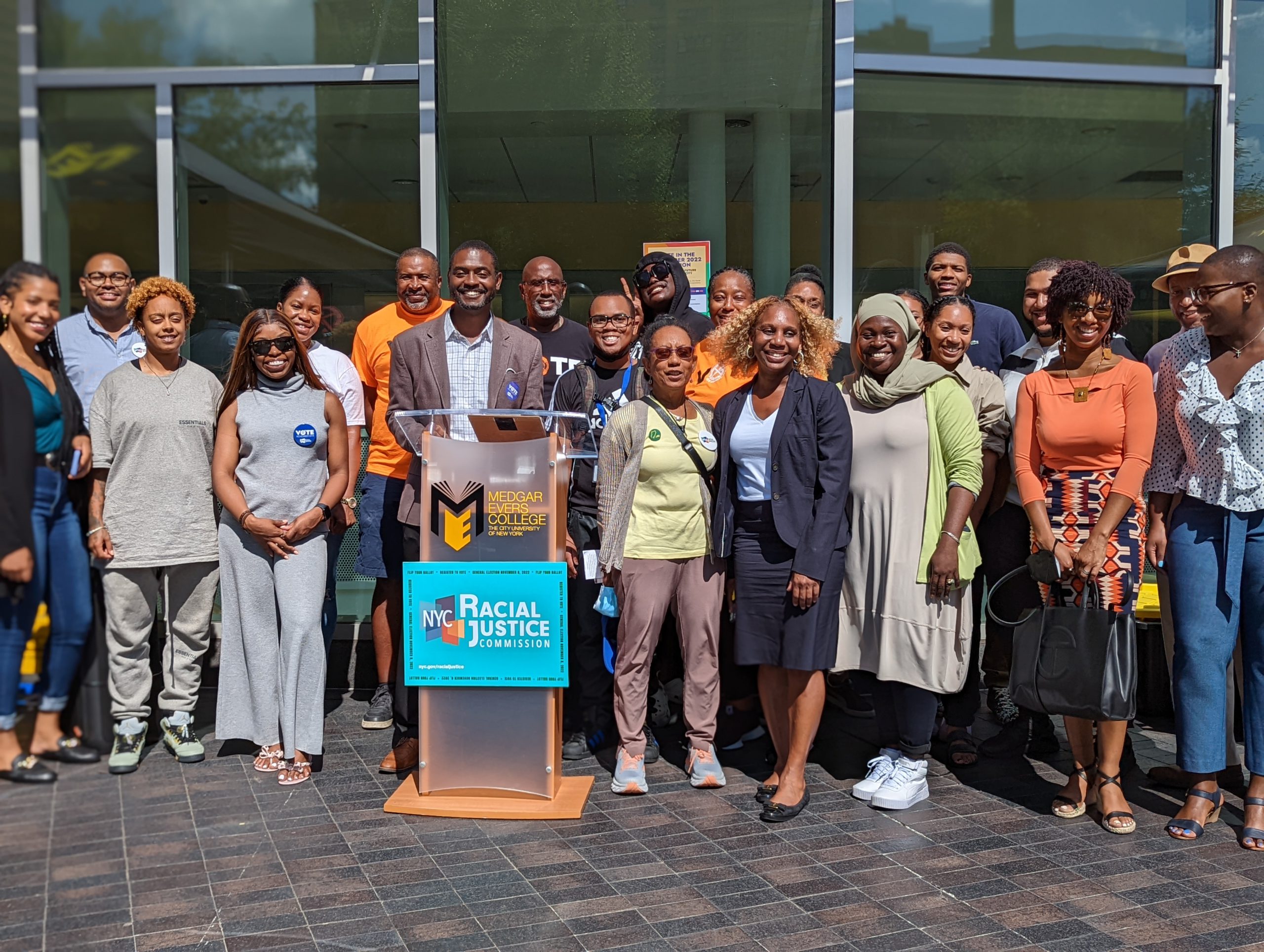NYC’s RACIAL JUSTICE COMMISSION AND CUNY/MEDGAR EVERS COLLEGE COMMEMORATE NATIONAL VOTER REGISTRATION DAY