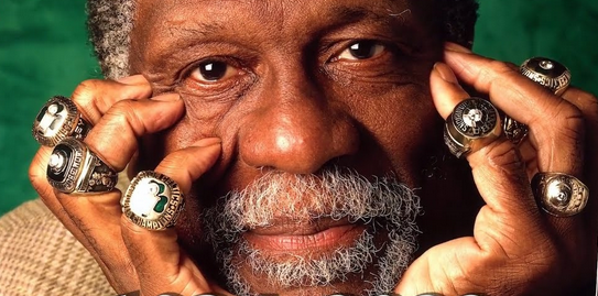 A trailblazer on and off the court, Bill Russell was a civil rights champion