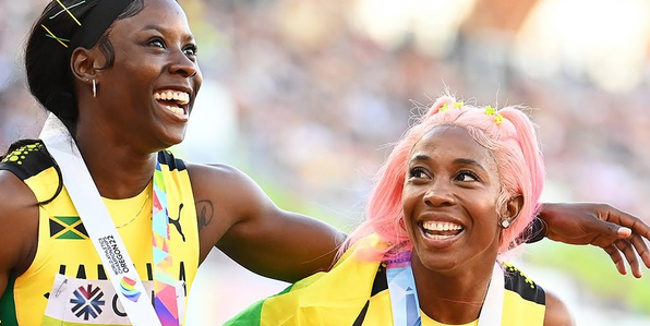 Shelly-Ann Fraser-Pryce and Shericka Jackson were conferred with Jamaican national honors for their sporting achievements