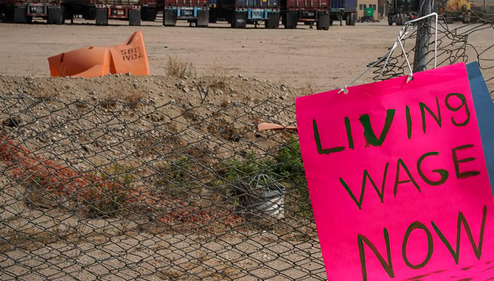 workers walked off the job at KSBD Amazon Airhub, the online retailer’s warehouse, to protest unfair and unsafe working conditio