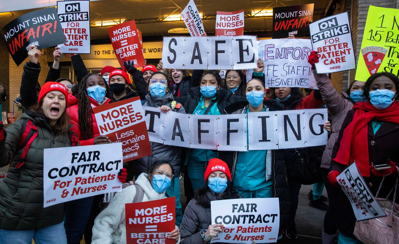 NYC nurses strike for safe staffing to end this morning in historic victory