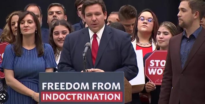 The would-be future president, addressing the Florida Board of Education