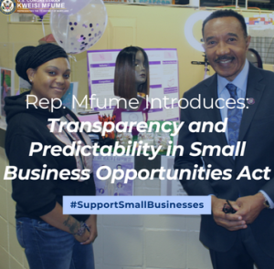 Reps. Mfume, Alford Introduce Bill To Improve Transparency In Small Business Contracting