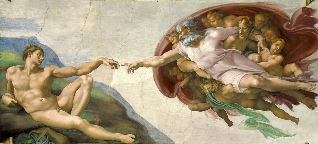 Michelangelo’s THE CREATION OF ADAM
