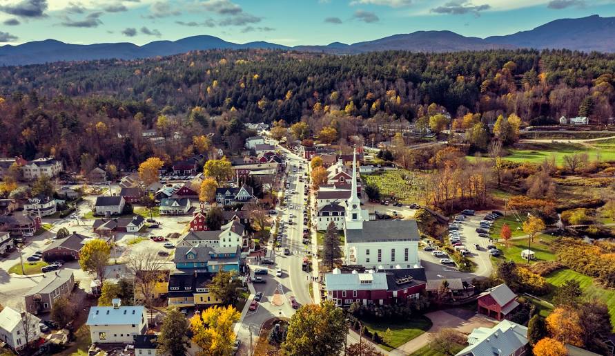 Stowe in Vermont
