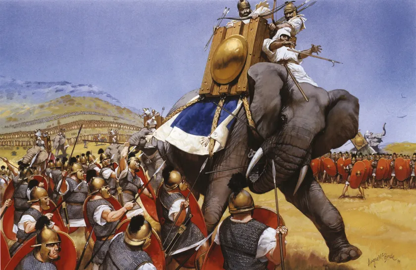 The battle of  Zama which was fought in 202 BC
