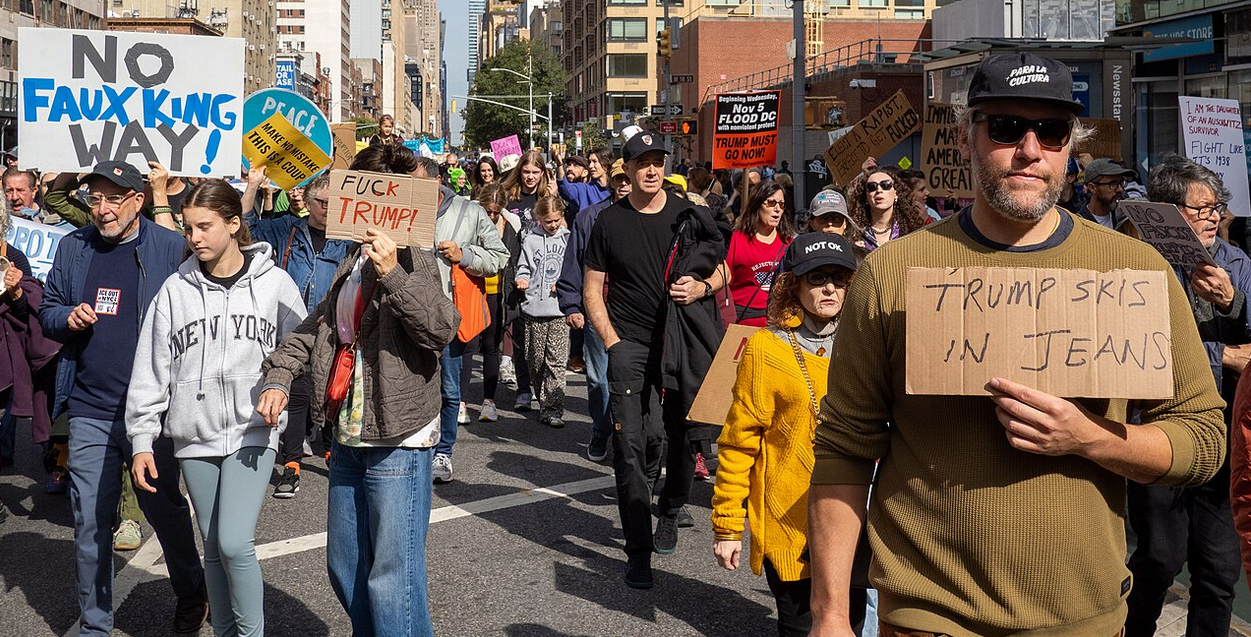 “No Faux King Way”: ‘No Kings’ Protesters Fighting Against Trumpism And White Christian Nationalists