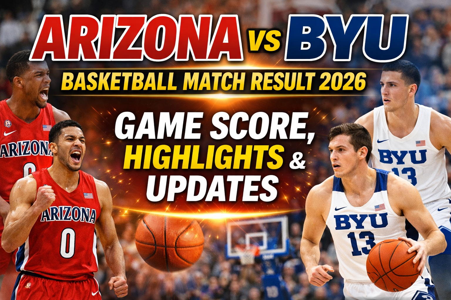 Arizona vs BYU Basketball Match