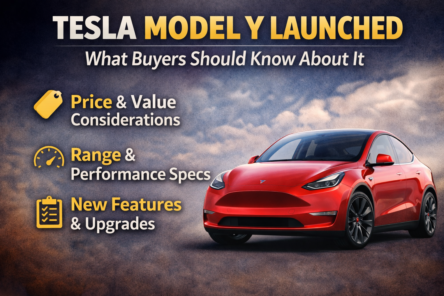 Tesla Model Y Launched