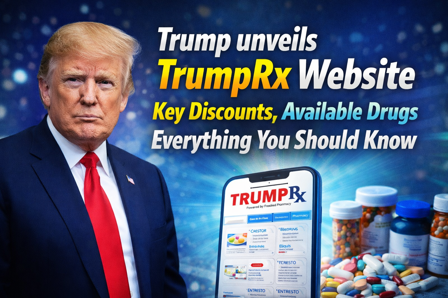 Trump unveils TrumpRx Website