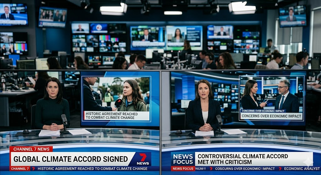 Media Narrative Shapes Public Perception