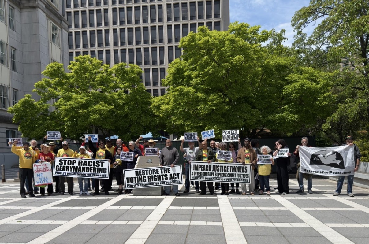 U.S. Supreme Court’s Voting Rights Ruling Protested Against At Newark Courthouse