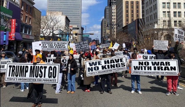 Protest March Against Trump Dictatorship Taking Place In Newark, NJ On Sunday June 14