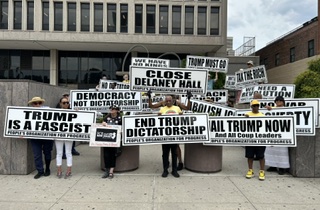 People’s Organization For Progress Holds Rally Against Trump Dictatorship In Newark, NJ